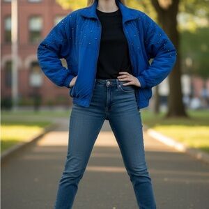 Vintage Blue Fudo International Size M Jacket